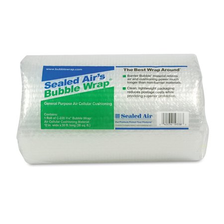 Sealed Air Bubble Wrap Cushion Roll, 3/16" Thickness 19338